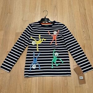 NWT Mini Boden Halloween LS Shirt